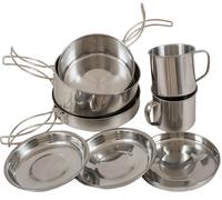 Highlander Peak Weekender Cookware Kit Silver