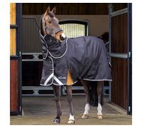 Highlander Plus 200 Turn Out Rug and Neck Set for Horses Black - 7'0"