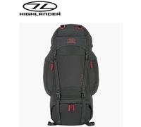Highlander Rambler 66L Litre Rucksack Trekking Hiking Travel Backpack Charcoal