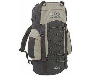 Highlander Rambler Rucksack - Grey/Black, 25 Litre