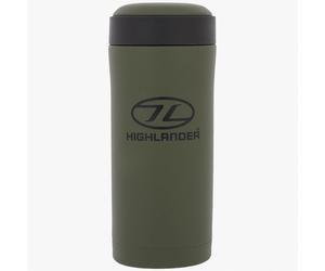 Highlander Sealed Thermal Mug Insulated Travel Flask Cup Hiking Olive Green
