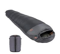 Highlander Sleeping Bag for Adults - 3-4 Season Sleeping Bags - Thick 400gsm Double Layer Insulation for Cold Weather Camping - Thermal Hood with Draw Cord - Compressible Carry Bag