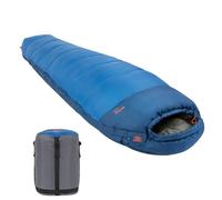 Highlander Sleeping Bag for Adults - 3-4 Season Sleeping Bags - Thick 400gsm Double Layer Insulation for Cold Weather Camping - Thermal Hood with Draw Cord - Compressible Carry Bag