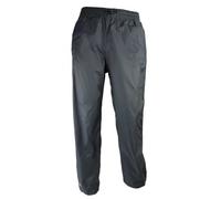 Highlander Waterproof Packaway Trousers Lightweight Overtrousers for Men Women and Kids - Light and Breathable Waterproofs That Pack Away into its own Convenient Bag. Charcoal