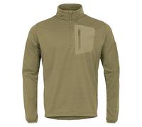 Highlander Tactical Hirta Fleece Top, Ranger Green - Mens 1/4 Zip Lightweight Thermal Pullover (UK, Alpha, L, Regular, Regular, Ranger Green)