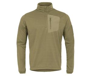 Highlander Tactical Hirta Fleece Top, Ranger Green - Mens 1/4 Zip Lightweight Thermal Pullover (UK, Alpha, XL, Regular, Regular, Ranger Green)