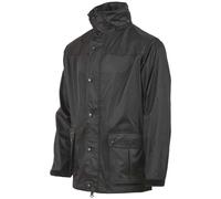 Highlander Tempest Tactical Mens Jacket Waterproof Windproof Hooded Coat Black