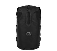 Highlander Waterproof Dry Bag 35L - Duffle Roll Top Backpack - Removable Backpack Adjustable Style Straps - Ideal for Canoeing, Fishing, Rafting, Swimming, Boating and Snowboarding (Black)