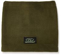 Highlander Outdoor Polar Fleece Neck Warmer with drawstring - Olive Green