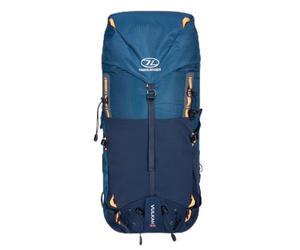 Highlander Vulkan 35L Mountain Hiking Rucksack | Adaptable hiking backpack with roll-top option, removable hip belt, Airvent back system and rain cover