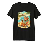 Highlands Cow Summer Vacation Funny Beach Spring Hawaii Premium T-Shirt