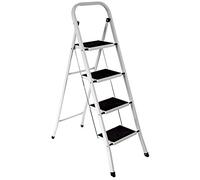 HIGHLANDS Superior 4 Step Rubber Ladder Non Slip Tread Safety Kitchen HEAVY DUTY