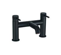 Highlife Bathrooms DUNDAS BLACK BATH FILLER Highlife Taps & Colour DUNDAS Industrial Style Tap Range Matt Finish