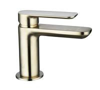Highlife Bathrooms RONA BRUSHED BRASS CLOAKROOM MONO BASIN MIXER & Rona Bathroom Tap Range Brushed Brass Finish