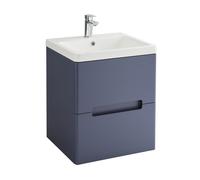Highlife Bathrooms Selkirk 500mm Wall Hung 2 Drawer Unit Colour: Loch Selkirk 500mm Wall Hung 2 Drawer Unit