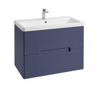 Highlife Bathrooms Selkirk 800mm Wall Hung 2 Drawer Unit Colour: Loch SELKIRK 800mm Wall Hung 2 DRAWER UNIT