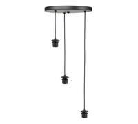 HighLight Fantasy pendant light, 3-bulb, black