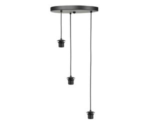 HighLight Fantasy pendant light, 3-bulb, black