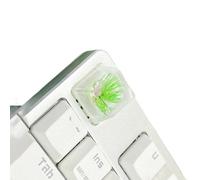 Highlight high transparency resin key cap on mechanical keyboard, pine needles flower key cap highlighting flower key cap