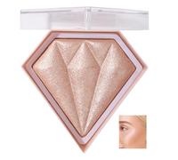 Highlight Powder Palette, Highlighting,trimming & Blush 3 Uses Shimmer Powder, Nose Shadow Finishing Stereo Highlighting Powder, Brightening Clear Non Flying for all Skin Tones 8g (04#)