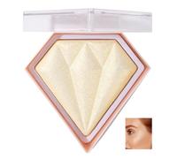 Highlight Powder Palette, Highlighting,trimming & Blush 3 Uses Shimmer Powder, Nose Shadow Finishing Stereo Highlighting Powder, Brightening Clear Non Flying for all Skin Tones 8g (02#)