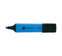 5 Star Office Highlighter Chisel Tip 1-5mm Line Blue (Pack of 12)