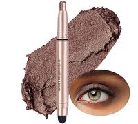 Highlighter Cream Eyeshadow Pencil, Dark Brown Eyeshadow Pencil, Hypoallergenic, Waterproof Long Lasting Matte Pencil, Glitter Foundation Palette & Eyeliner Pencil