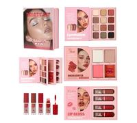 Highlighter Makeup Palette 3-Layer Foldable Long Lasting Professional
