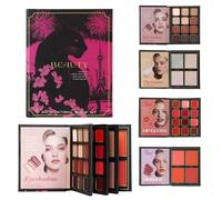 Highlighter Makeup Palette,4-Layer Long Lasting Foldable Professional Eyeshadow,Glitter Makeup Palette - for Artist Mature Women Face Bridal Prom Offices Parties Date Travel Fashion Daily