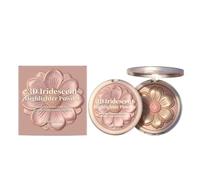 Highlighter Makeup Powder, Glitter Contour Foundation, Flower Design with Shimmer Glow, Beauty Tool with Smooth Texture, 4.53x4.53 Inches Face Cosmetic, Ch ye Enhancement for Women Daily Use