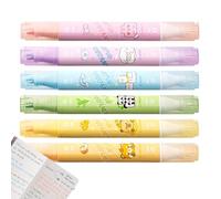 Highlighter Marker Pens - Colorful Double-headed Aesthetic Highlighters | Quick-Drying Writing Tool, Stationery Supplies for Journaling Planner Notes Project Taking Notes Study