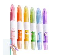 Highlighter Markers, Erasable Highlighters, Multifunctional Marking Highlighter, Double End Erasable Highlighter Pen, Smooth Writing Book Journaling Highlighters
