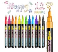 Highlighter Markers - Various Color Fluorescent Highlighters,For Artists, Adults,For Office, School, Drawing, Notes, Journal, Decorative Projects
