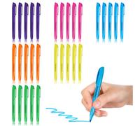 Highlighter Pens Multipack, Bic Highlighters, 30PCS Highlighter Pens, 6 Colours Chisel Tip Dry-Quickly Non-Toxic Highlighters markers for Adults Kids Highlighting in the Home School Office