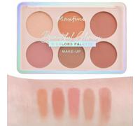Highlighter Powder Palette, Makeup Palette Facial Bronzers Illuminator Palette Highlighter Baked Waterproof Long Lasting Brilliant Lighten Skin Color-LightPink