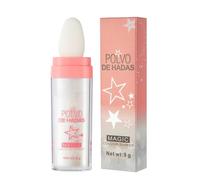 Highlighter Powder Stick, Polvo De Hadas Glitter Fairy Highlight Smooth Waterproof Three-Dimensional Shimmer, Sparkly Natural Patting Powder for Face Body Eyes Collarbones Glow
