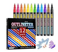 Highlighter Set, 12/18 Pieces Quick Drying Marker Sets | Marker Sets for Children, Students, Adults, for Highlighting, Journaling, Drawing, Learning Notes, School, Office, Crafts