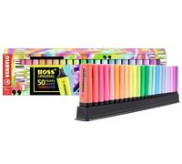 Highlighter - STABILO BOSS ORIGINAL - Deskset of 23 - 9 Fluorescent Colours + 14 Pastel Colours