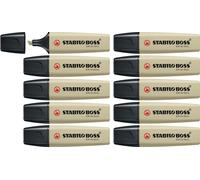 STABILO BOSS ORIGINAL NatureCOLORS - Highlighter - Pack of 10 - Mud Green