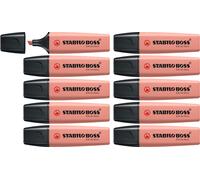 STABILO Highlighter BOSS ORIGINAL NatureCOLORS - Pack of 10 - Sienna