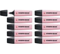 Highlighter - STABILO BOSS ORIGINAL Pastel - Box of 10 - Pink Blush