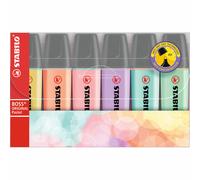 STABILO Boss Original Pastel marker 6 pc(s) Chisel tip Lilac, Mint, Peach, Pink, Turquoise, Yellow