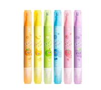 Highlighters Assorted Colors - Colorful Double-tip Aesthetic Highlighters for Teacher - Stationery Supplies, Party Favor for Work Study Planner Notes Journaling Taking Notes
