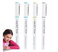 Highlighters Glitter - 4mm Fiber Tip Contour Markers | Colors Glitter Pensos | Smooth Medium Precision Marking Pen | Set Set for Kids and Adults | Extend the dest Cap