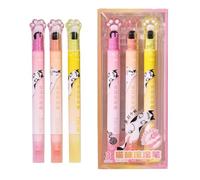 Highlighters Set - Dual-Tip Tape Marker, Easy-to-Use Colorful Design with Long-Lasting Ink, Writing Accessory for Annotating Text Emphasizing Key Points Improving Learning and Productivity