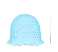 Highlighting Cap Silicone Hair Coloring Cap Highlight Reusable Needle Dying Frosting Hat Dye With Hook Hairstyling Tool Household