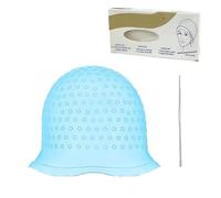 Highlighting Cap Silicone Hair Coloring Cap Highlight Reusable Needle Dying Frosting Hat Dye With Hook Hairstyling Tool Household