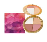Highlighting Eye & Cheek Palette,Metallic Shimmer Eye & Cheek Palette,Make-Up Palettes,All in One Makeup Palette,4-in-1 Highlight Shades Makeup for Blush,Natural Glow Contour Powder
