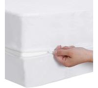 Highliving Waterproof Mattress Encasement Protector Zippered Bed Bug Proof Hypoallergenic Dust Mite Proof Anti Allergy Mattress Cover (Double)