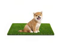 Highly Absorbent Soft Artificial Grass Mat for Dogs - Professional Dog Potty Training Carpet with Drainage Holes, Pet Lawn for Indoor & Outdoor Use, Fake Grass Home Decor (19.7 in x 39.4 in)